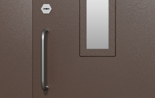 Новинки: стальные двери с узкими стеклопакетами и окрасом по RAL Новинки: стальные двери с узкими стеклопакетами и окрасом по RAL